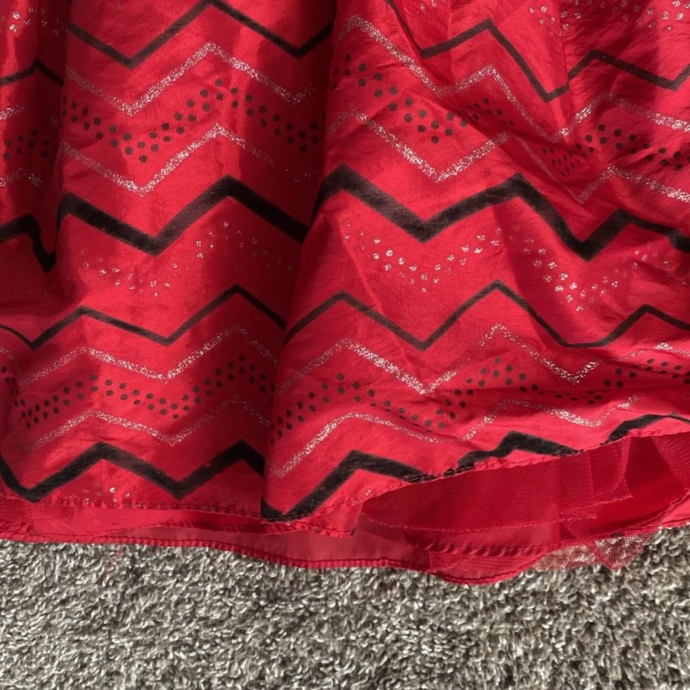 Youngland Girls Holiday Black & Red Sleeveless Dress w/ Shrug, size 7
